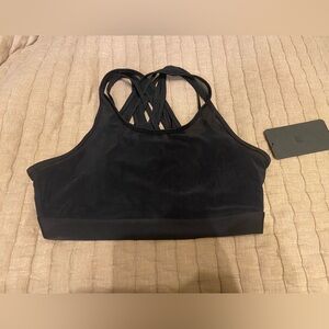 Fabletics Black Crisscross Sports Bra